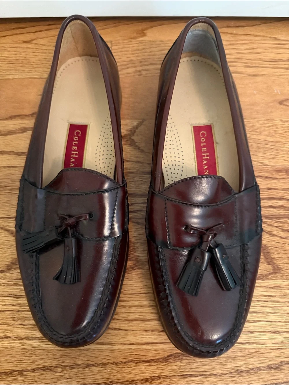 Cole Haan Men’s Tassel Loafers - Dark Burgundy Leather